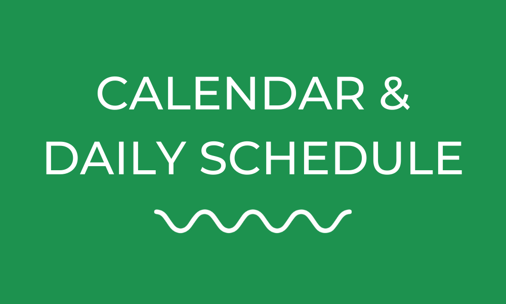 david lubin calendar and daily schedule