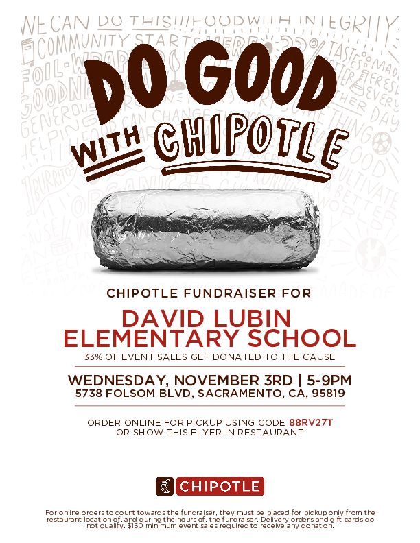Chipotle Fundraiser Flyer
