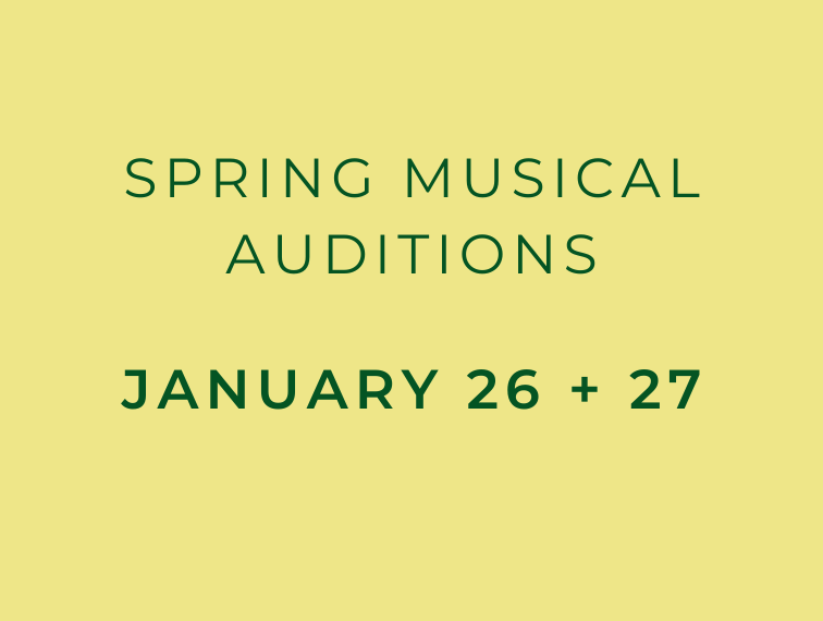 Spring Musical Auditions are Back On!